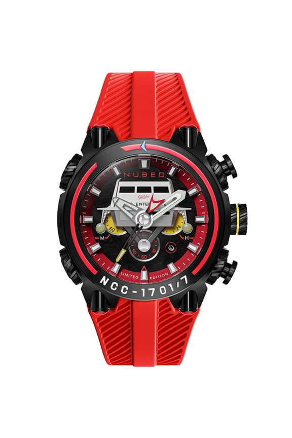 Deimos Chronograph Star Trek Galileo Limited Edition Starship Red