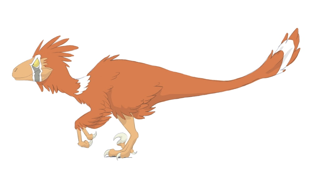 Deinonychus pencil drawing with digital color Canvas Art - Alice TurnerStocktrek Images (36 x 22)