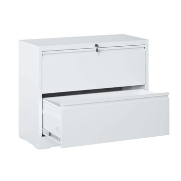 Deiokin Lateral File Cabinet with 2 Drawer, Printer Stand, Lockable File Cabinet for Home Office, Metal Filing Cabinet with Lock for Legal/ Letter/ A4/ F4 Size