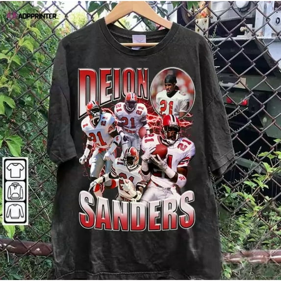 Deion Sanders T-Shirt – Deion Sanders – Retro American Football Unisex Shirt