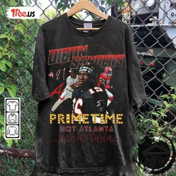 Deion Sanders Vintage 90s Graphic Unisex T-Shirt American Football Tee