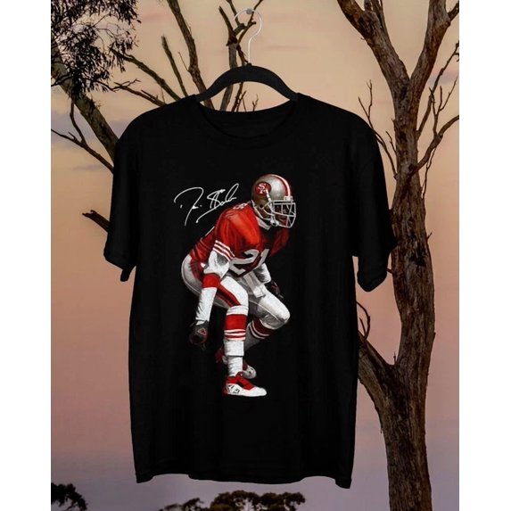 Deion Sanders cotton black T-Shirt Gift Fans Football ,Black Color,Size 2XL