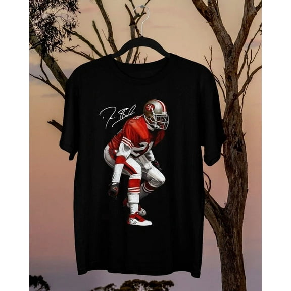 Deion Sanders cotton black T-Shirt Gift Fans Football ,Black Color,Size 2XL