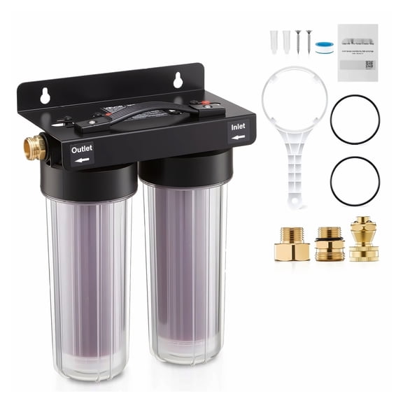 Deionized Water System for Car Wash, Spotless Car Wash Water System, 50 Gallon Capacity with Color Changing Resin, for Cars RVs Motorcycles Windows