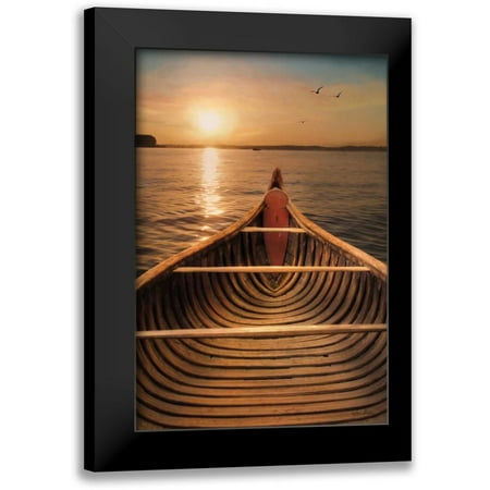 Deiter, Lori 11x14 Black Modern Framed Museum Art Print Titled - Sunset on the Lake II