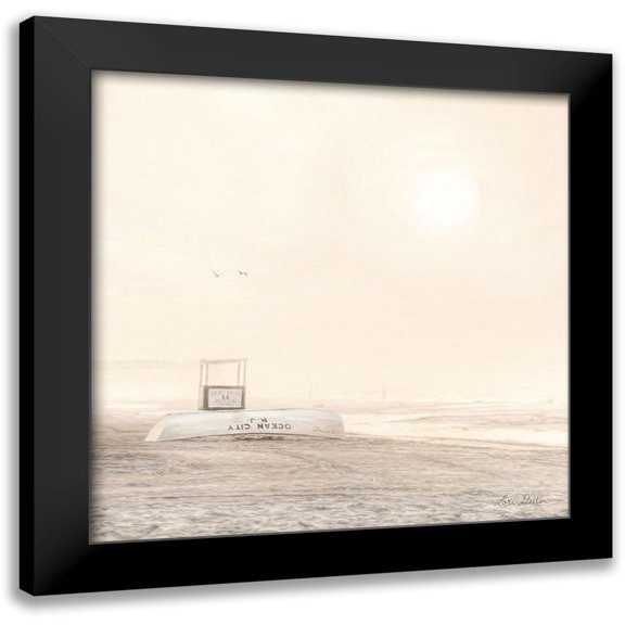 Deiter, Lori 12x12 Black Modern Framed Museum Art Print Titled - Bleached Beach
