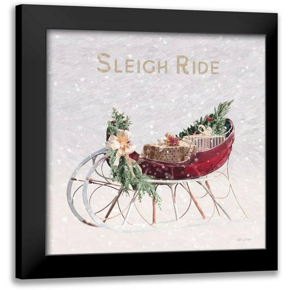 Deiter, Lori 12x12 Black Modern Framed Museum Art Print Titled - Sleigh Ride I