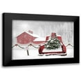 thumbnail image 1 of Deiter, Lori 14x11 Black Modern Framed Museum Art Print Titled - Rusty Red Christmas Truck, 1 of 5