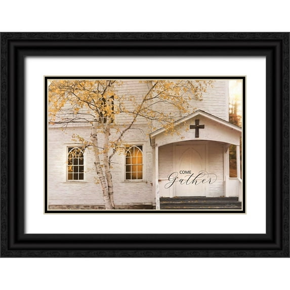 Deiter, Lori 14x11 Black Ornate Wood Framed with Double Matting Museum Art Print Titled - Come Gather