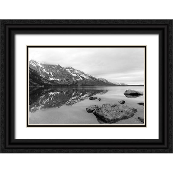 Deiter, Lori 14x11 Black Ornate Wood Framed with Double Matting Museum Art Print Titled - Jenny Lake
