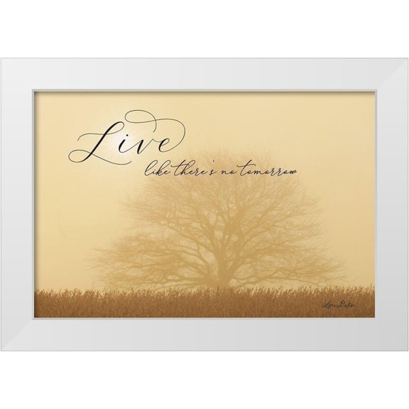 Deiter, Lori 14x11 White Modern Wood Framed Museum Art Print Titled - Live Like No Tomorrow