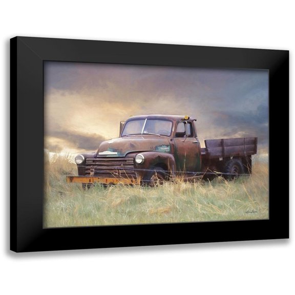 Deiter, Lori 14x12 Black Modern Framed Museum Art Print Titled - Rusty Chevy