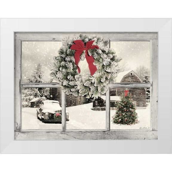 Deiter, Lori 14x12 White Modern Wood Framed Museum Art Print Titled - Its Cold Outside