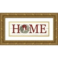 thumbnail image 1 of Deiter, Lori 14x7 Gold Ornate Wood Framed with Double Matting Museum Art Print Titled - Christmas Home, 1 of 4