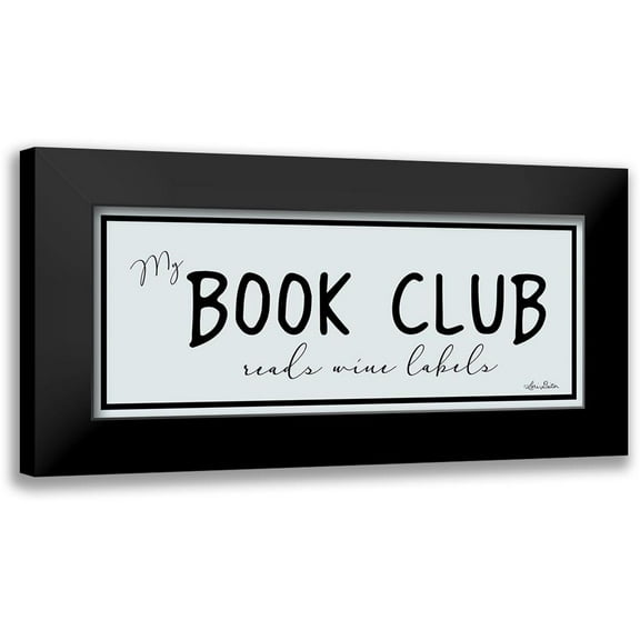 Deiter, Lori 14x8 Black Modern Framed Museum Art Print Titled - My Book Club