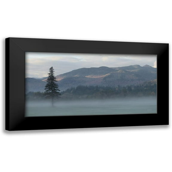 Deiter, Lori 14x9 Black Modern Framed Museum Art Print Titled - Adirondack Misty Morning