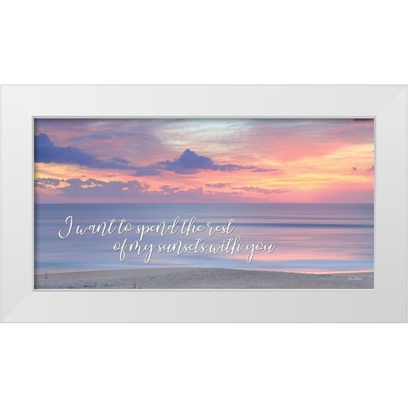 Deiter, Lori 14x9 White Modern Wood Framed Museum Art Print Titled - Rest of My Sunsets II