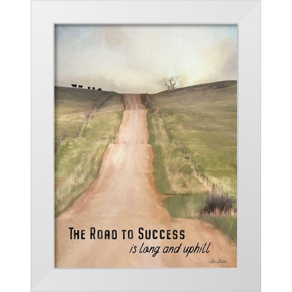 Deiter, Lori 15x18 White Modern Wood Framed Museum Art Print Titled - Road to Success
