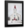 thumbnail image 1 of Deiter, Lori 17x24 Black Modern Framed Museum Art Print Titled - St. Johns Church in Winter, 1 of 5