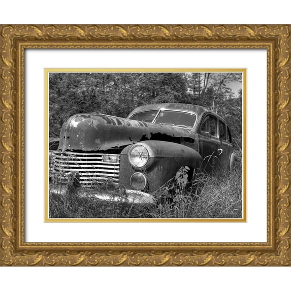 Deiter, Lori 18x15 Gold Ornate Wood Framed with Double Matting Museum Art Print Titled - Rust Bucket