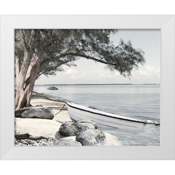 Deiter, Lori 18x15 White Modern Wood Framed Museum Art Print Titled - Coastal Blues