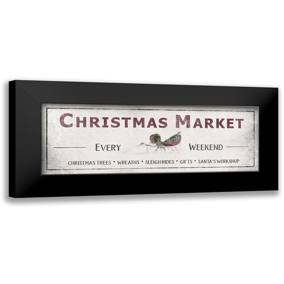 Deiter, Lori 18x9 Black Modern Framed Museum Art Print Titled - Christmas Market