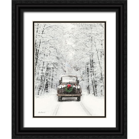 Deiter, Lori 19x24 Black Ornate Wood Framed with Double Matting Museum Art Print Titled - Antique Christmas