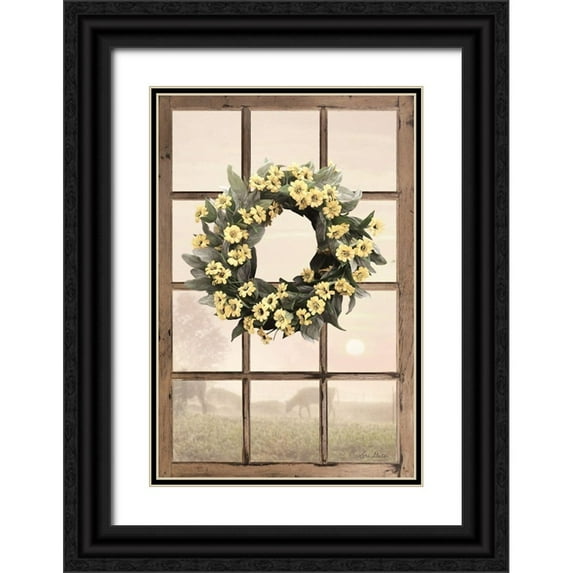 Deiter, Lori 23x32 Black Ornate Wood Framed with Double Matting Museum Art Print Titled - Country Gazing
