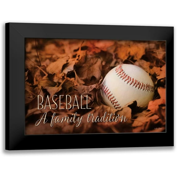 Deiter, Lori 24x17 Black Modern Framed Museum Art Print Titled - Baseball - A Family Tradition