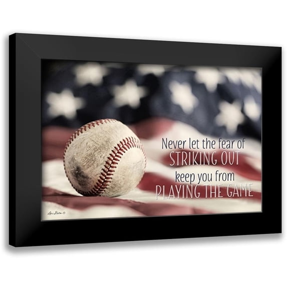 Deiter, Lori 24x17 Black Modern Framed Museum Art Print Titled - Baseball - Playing the Game