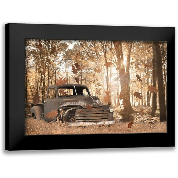 Deiter, Lori 24x17 Black Modern Framed Museum Art Print Titled - Leaves are Falling