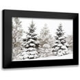 thumbnail image 1 of Deiter, Lori 24x17 Black Modern Framed Museum Art Print Titled - Snowy Pine Trees, 1 of 5