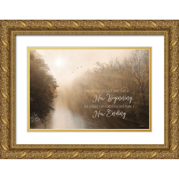 Deiter, Lori 24x17 Gold Ornate Wood Framed with Double Matting Museum Art Print Titled - A New Ending