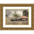 thumbnail image 1 of Deiter, Lori 24x17 Gold Ornate Wood Framed with Double Matting Museum Art Print Titled - Happy Harvest Truck, 1 of 4