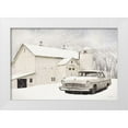 thumbnail image 1 of Deiter, Lori 24x17 White Modern Wood Framed Museum Art Print Titled - New Yorker in the Snow, 1 of 4