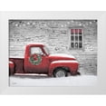 thumbnail image 1 of Deiter, Lori 24x19 White Modern Wood Framed Museum Art Print Titled - Snowy Christmas Truck, 1 of 4