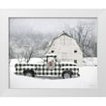 thumbnail image 1 of Deiter, Lori 31x26 White Modern Wood Framed Museum Art Print Titled - Checkered Country Christmas, 1 of 4