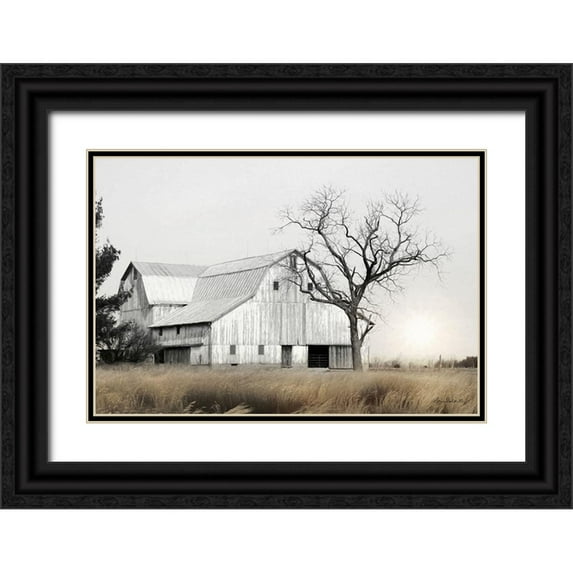 Deiter, Lori 32x23 Black Ornate Wood Framed with Double Matting Museum Art Print Titled - Ohio Fields I