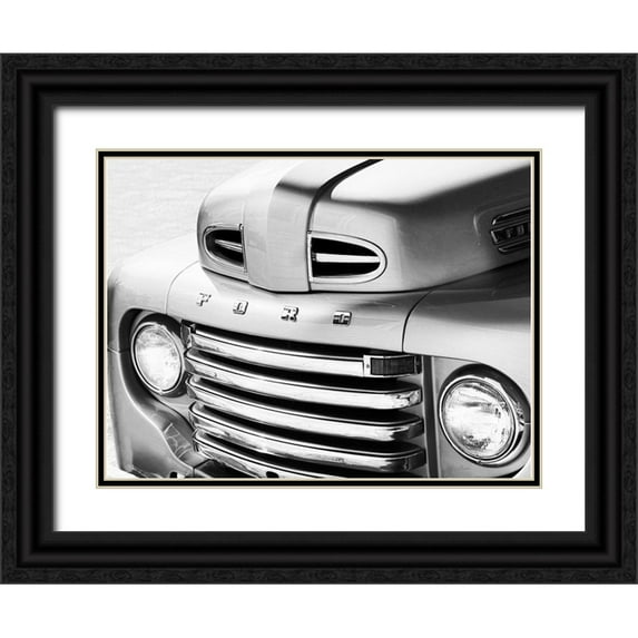 Deiter, Lori 32x25 Black Ornate Wood Framed with Double Matting Museum Art Print Titled - Historic Truck II