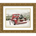 thumbnail image 1 of Deiter, Lori 32x25 Gold Ornate Wood Framed with Double Matting Museum Art Print Titled - Truck Full of Presents, 1 of 4