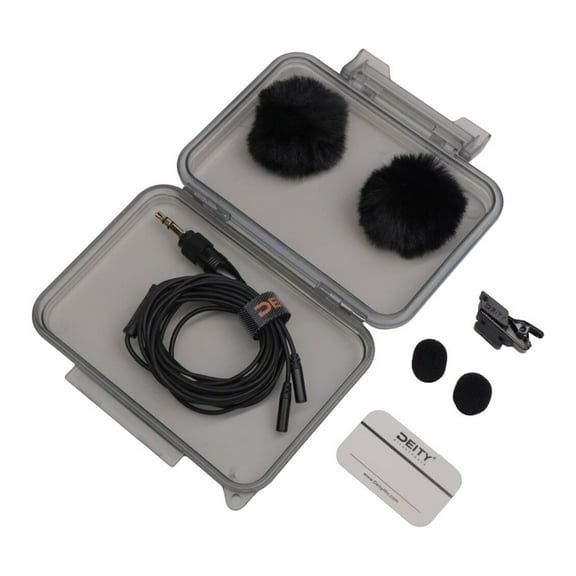 Deity Dual-Head W.Lav Pro Lavalier Microphone (3.5mm) - Black