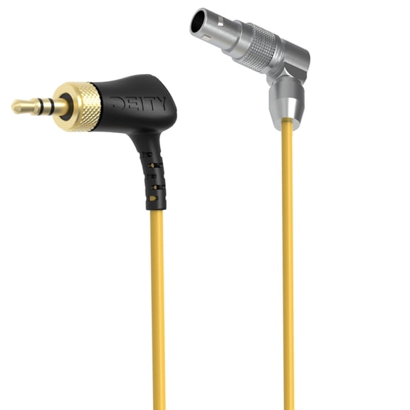 Deity Microphones C13 Locking 3.5mm TRS to Right-Angle 5-Pin LEMO Timecode Cable for Arri Alexa Mini