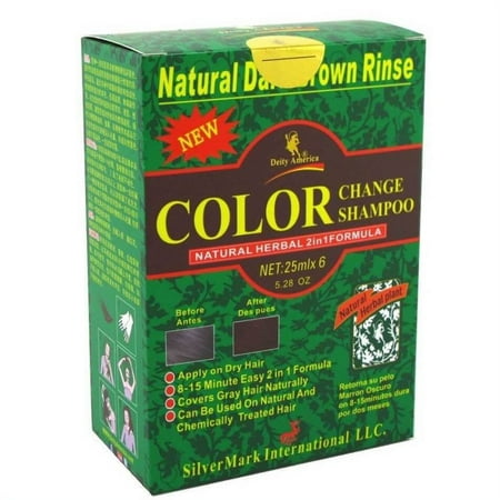 Deity Shampoo Color Change Shampoo 2 in 1 Formula - Dark Brown Color