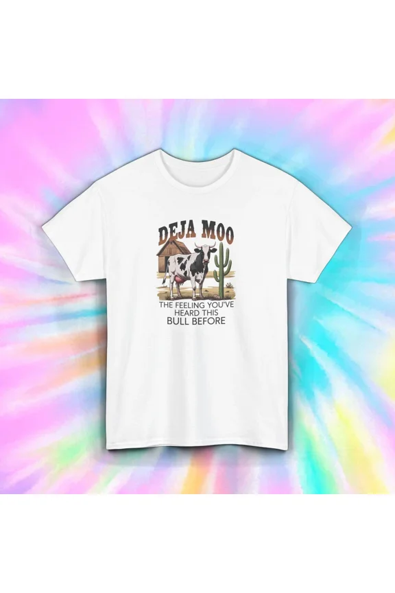 Deja Moo Funny Cow T-Shirt Farm Bull Joke