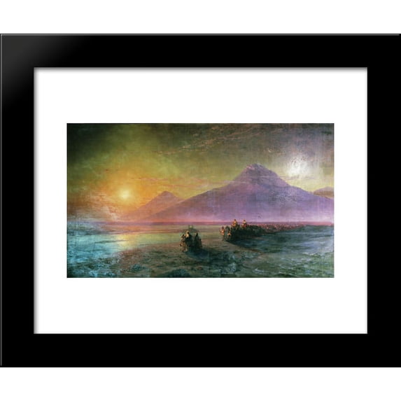 Dejection of Noah from mountain Ararat 20x24 Framed Art Print by Aivazovsky, ...