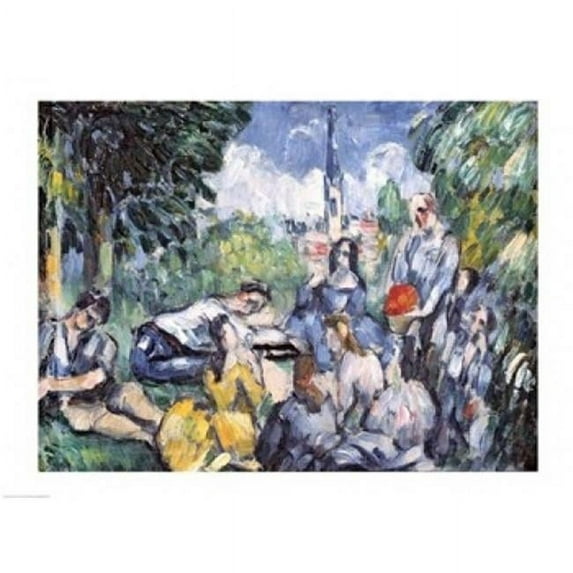 Dejeuner Sur LHerbe 1876-77 Poster Print by Paul Cezanne - 36 x 24 in. - Large