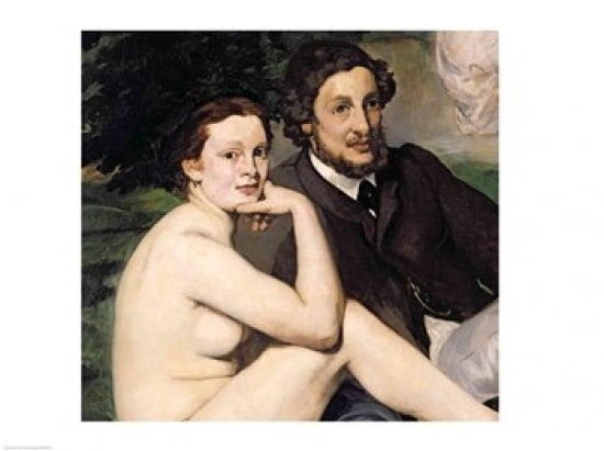 Dejeuner sur lHerbe 1863 detail Canvas Art - Edouard Manet (36 x 24)