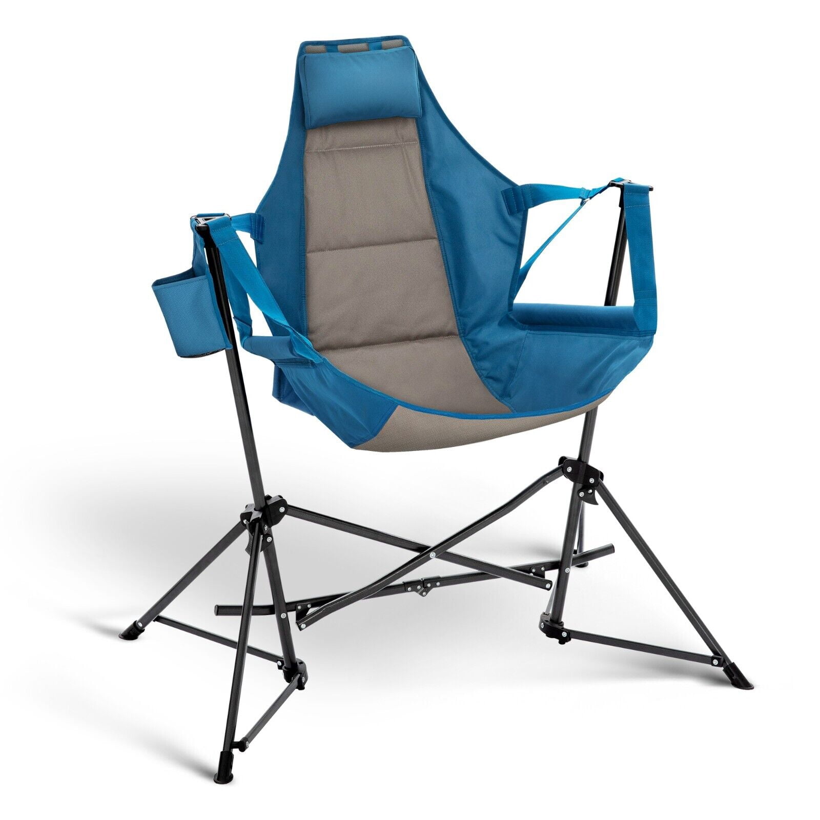 Hammock Rocker Chair Dejiavue Hammock Folding Rocking Chair with Cup Drink Holder, High Back ...