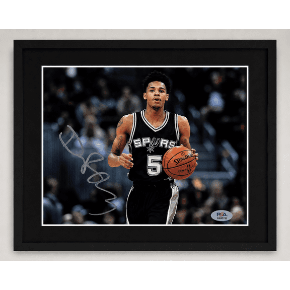 Dejounte Murray San Antonio Spurs Signed Custom Framed 8x10 Photo PSA