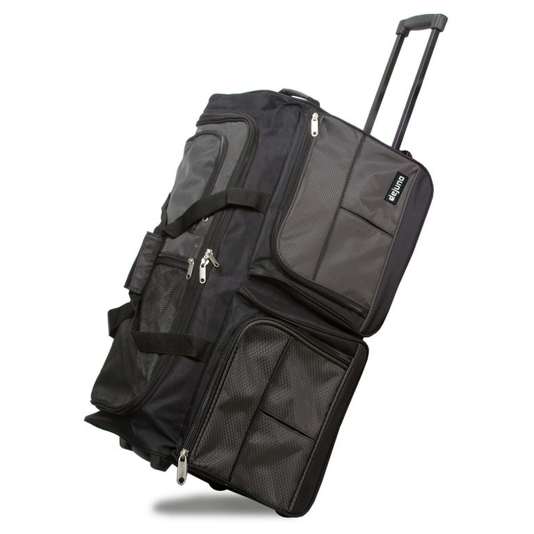 ♡toraromuji♡　LD BLK M Dejuno 28-Inch Rolling Duffle Bag - Charcoal - Walmart.com